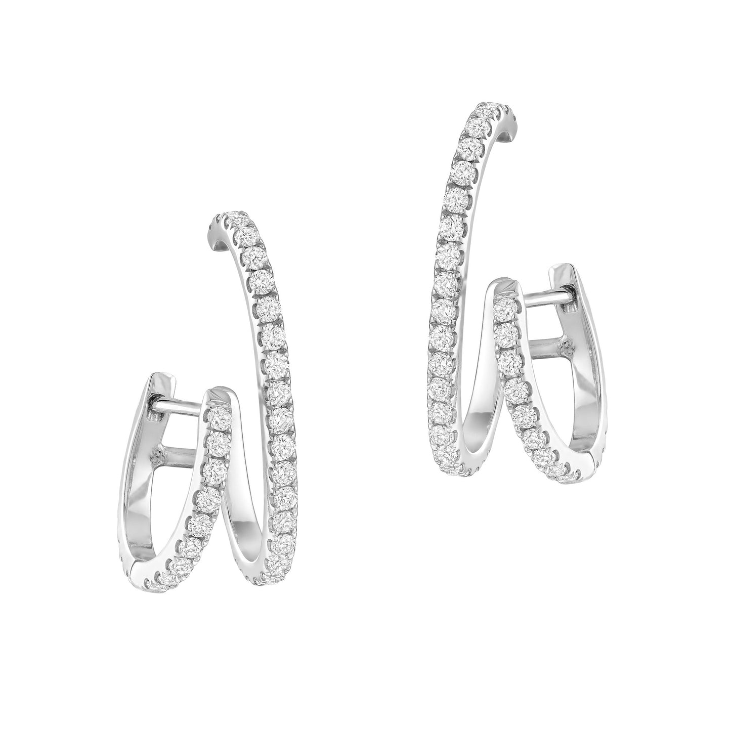 Lobe Huggie Diamond Pavé Earrings