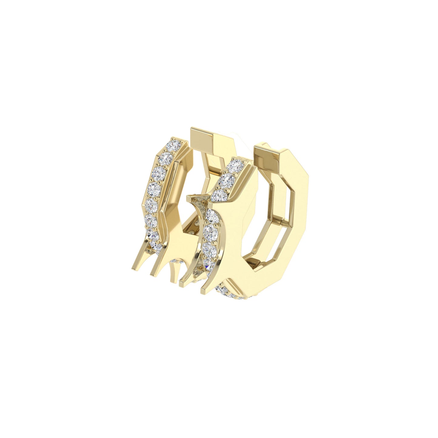 Double Spike Diamond GEar Cuff 1.0