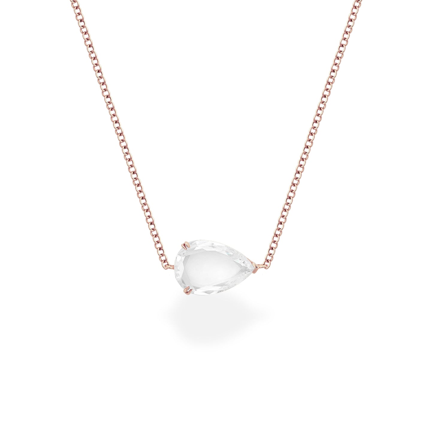 Pear Portrait Solitaire Necklace - SEVDALIE