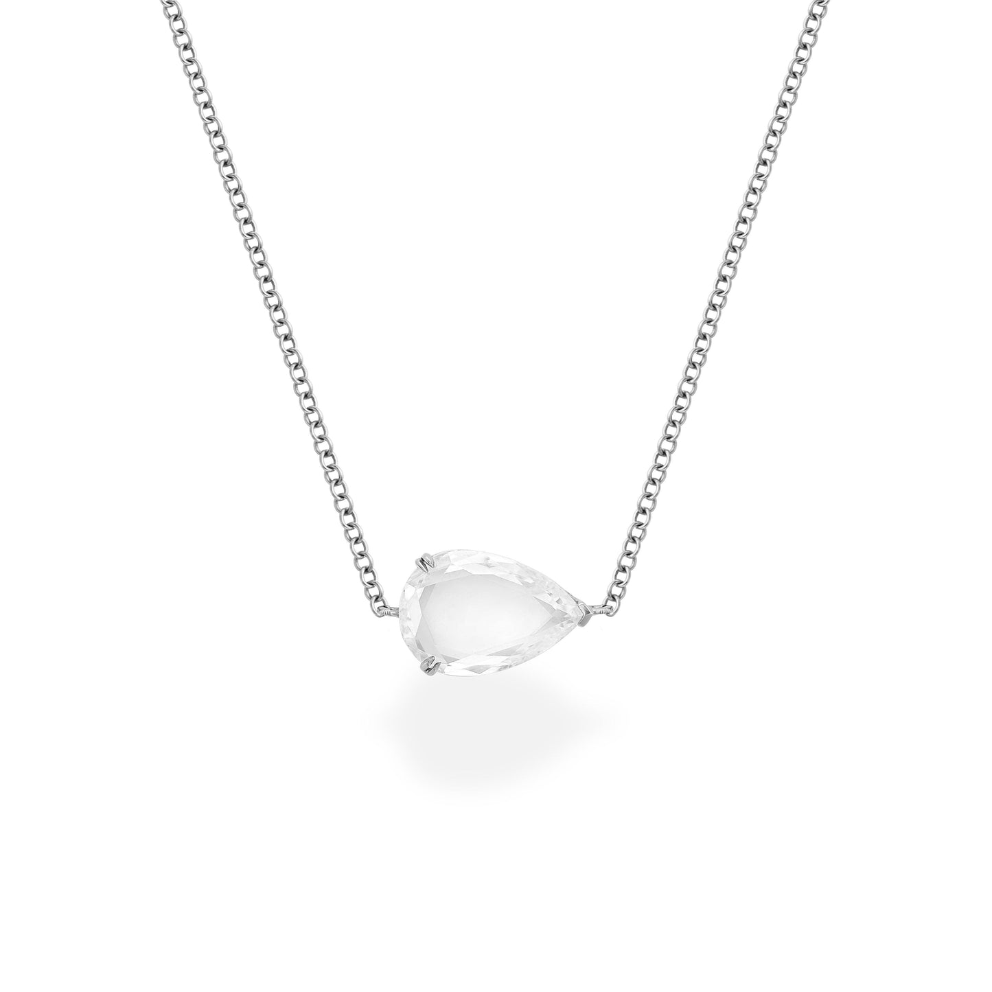 Pear Portrait Solitaire Necklace - SEVDALIE