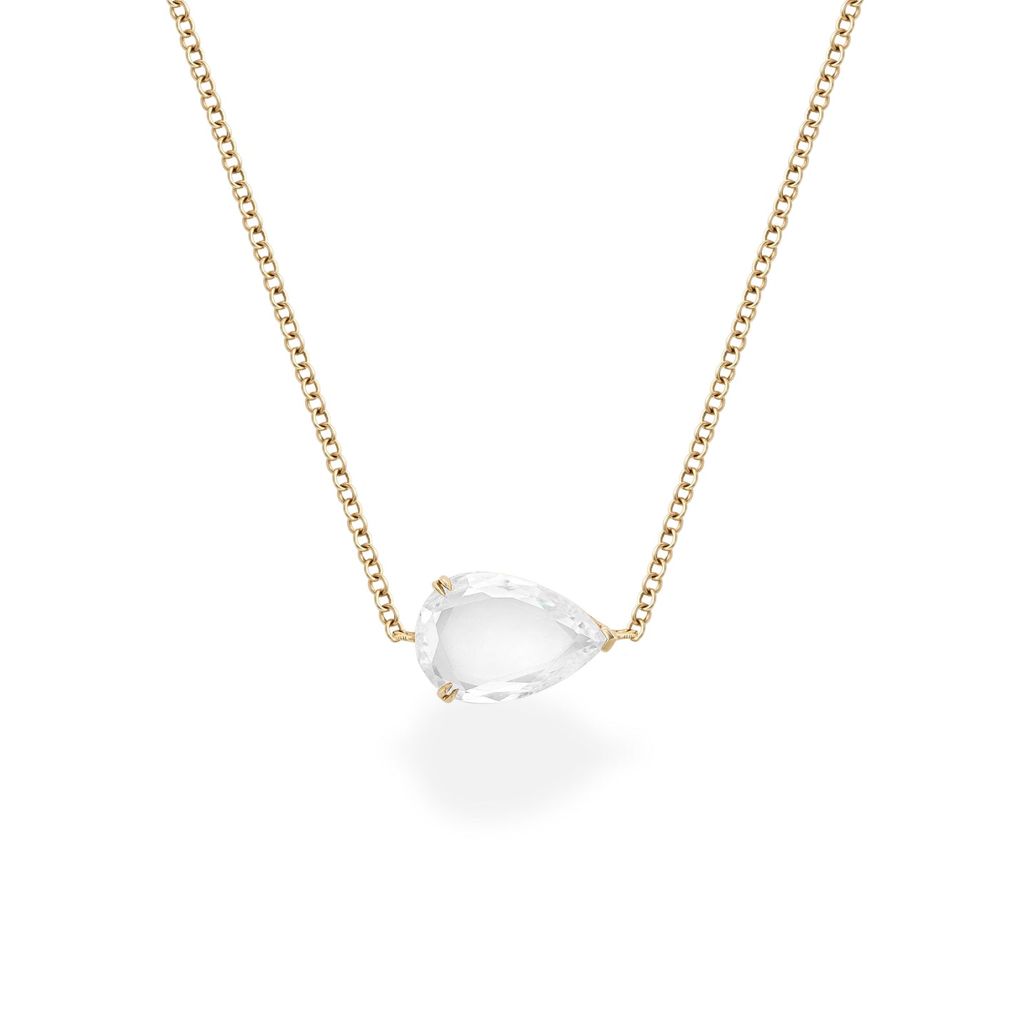 Pear Portrait Solitaire Necklace - SEVDALIE