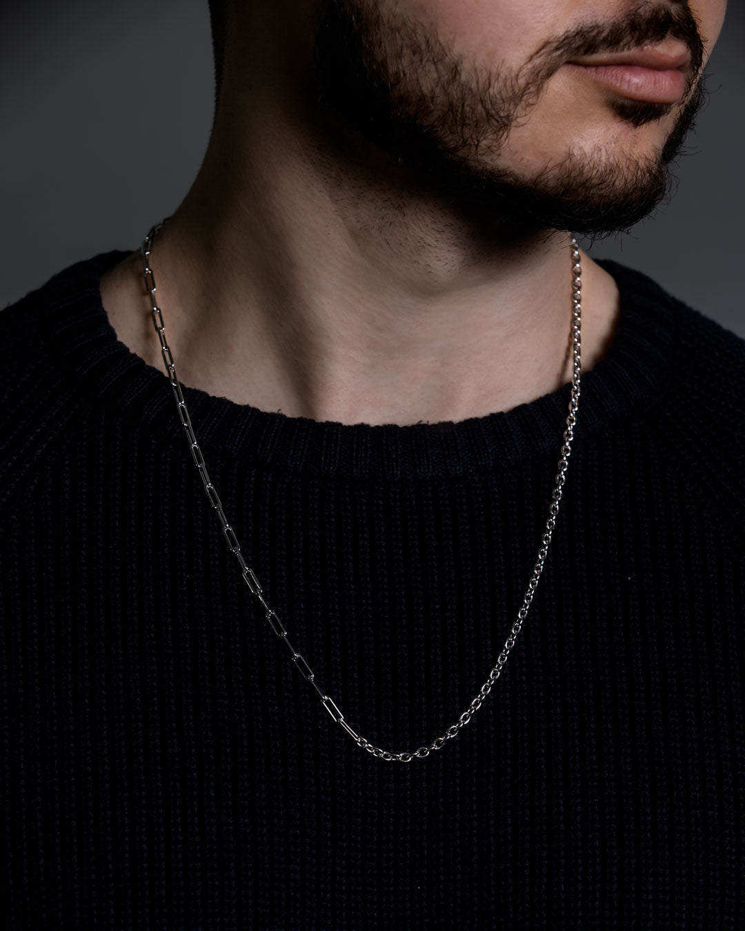 Two Sided Dual Chain Necklace