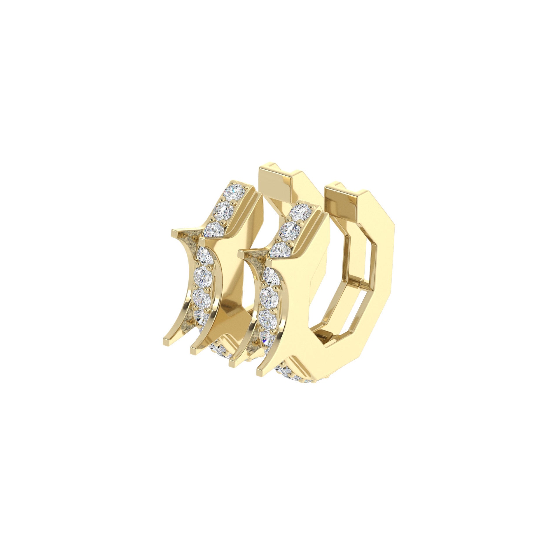 アクセサリー EDDERA Gold Key Hole Cuff Marquise Shine Ear Cuff – J&CO Jewellery