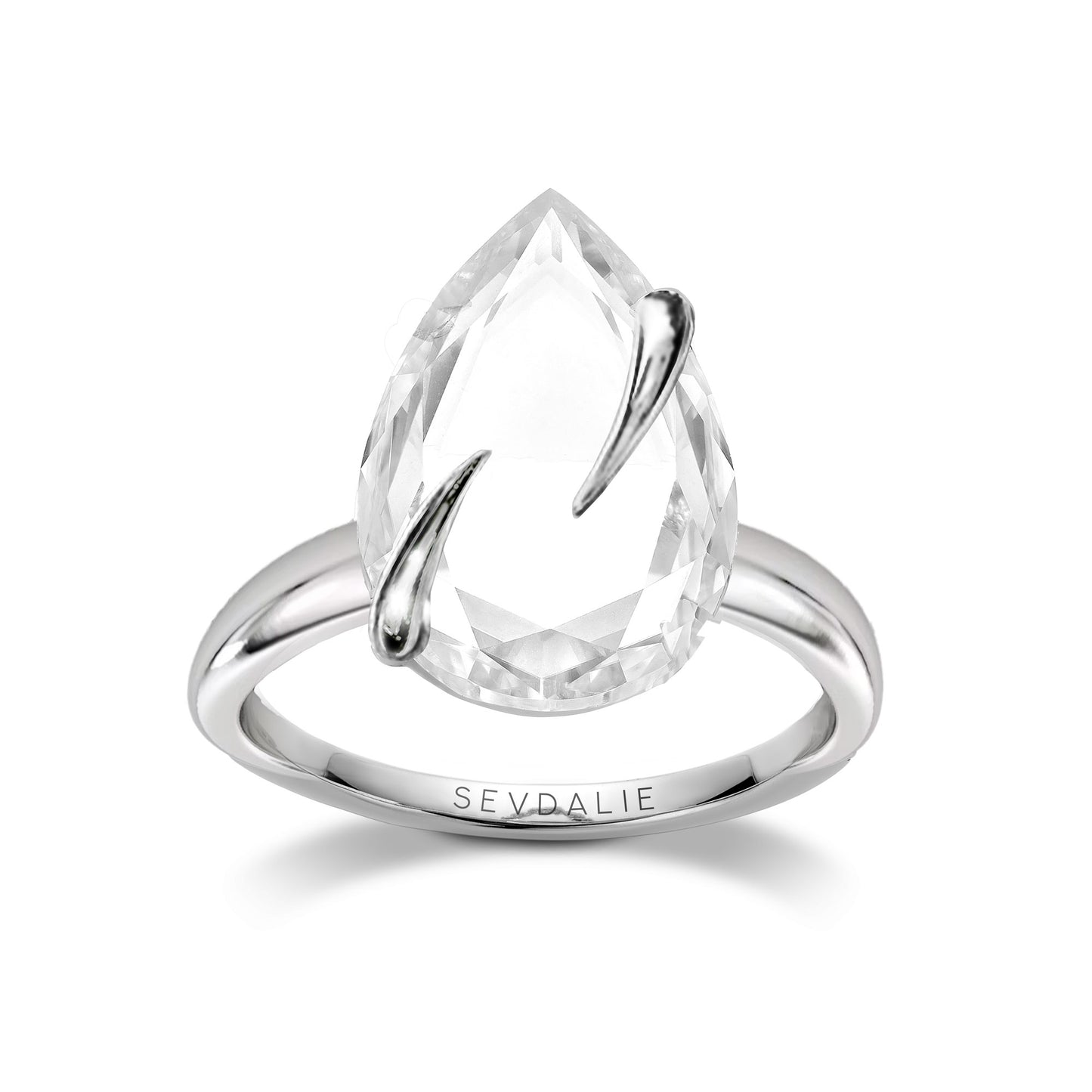 Pear Portrait Claw Ring