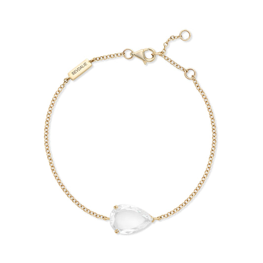 Pear Portrait Solitaire Bracelet - SEVDALIE