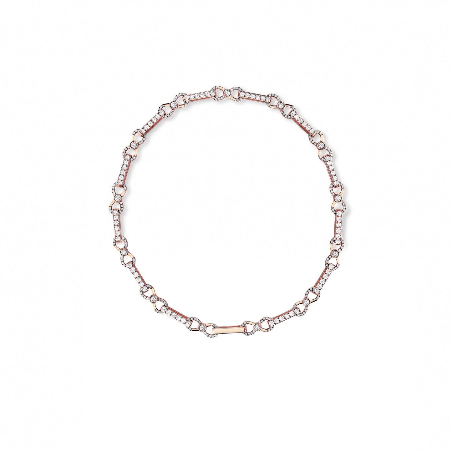 Diamond Pave Long Link Infinity Chain Bracelet - SEVDALIE