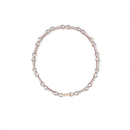 Diamond Pave Long Link Infinity Chain Bracelet - SEVDALIE