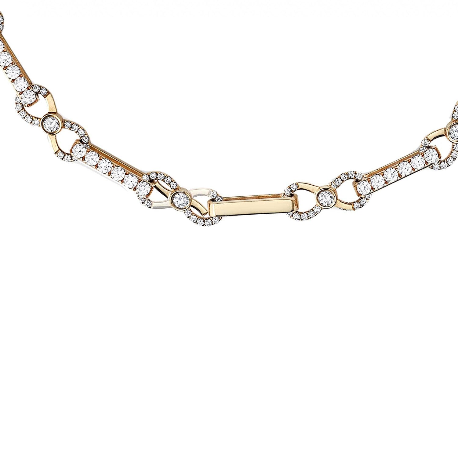 Diamond Pave Long Link Infinity Chain Bracelet - SEVDALIE