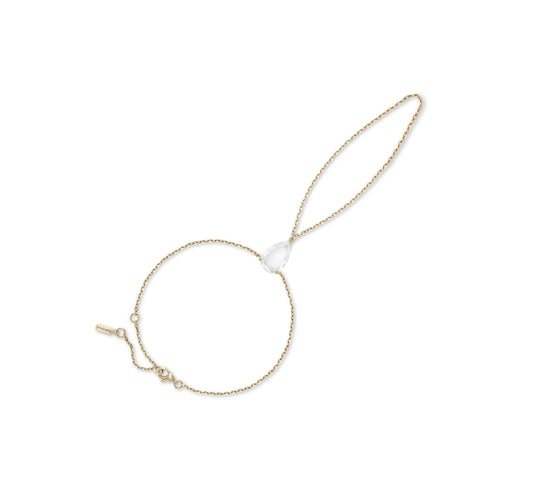 Pear Portrait Solitaire Hand Chain - SEVDALIE