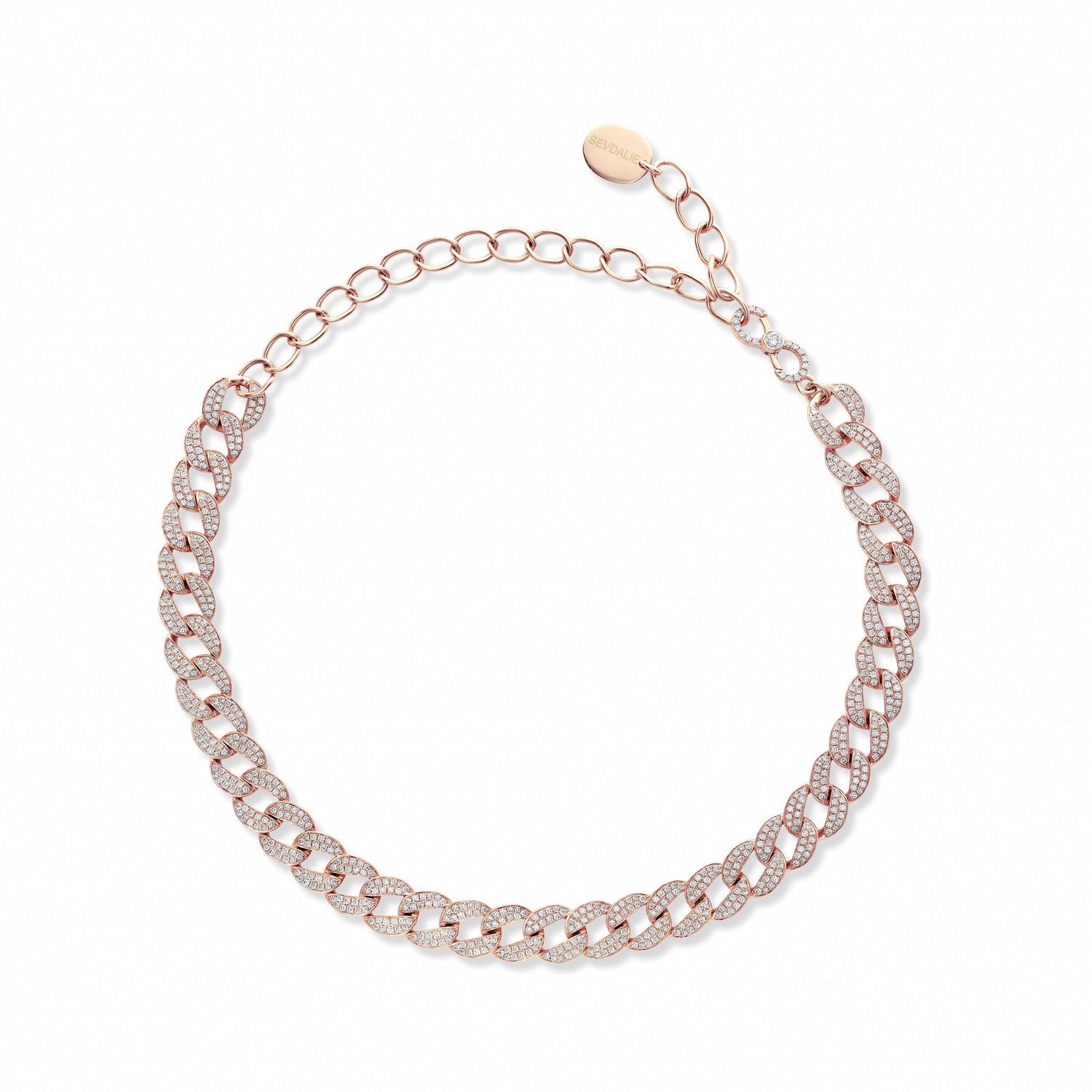 Diamond Pave Chain 10 Choker - SEVDALIE