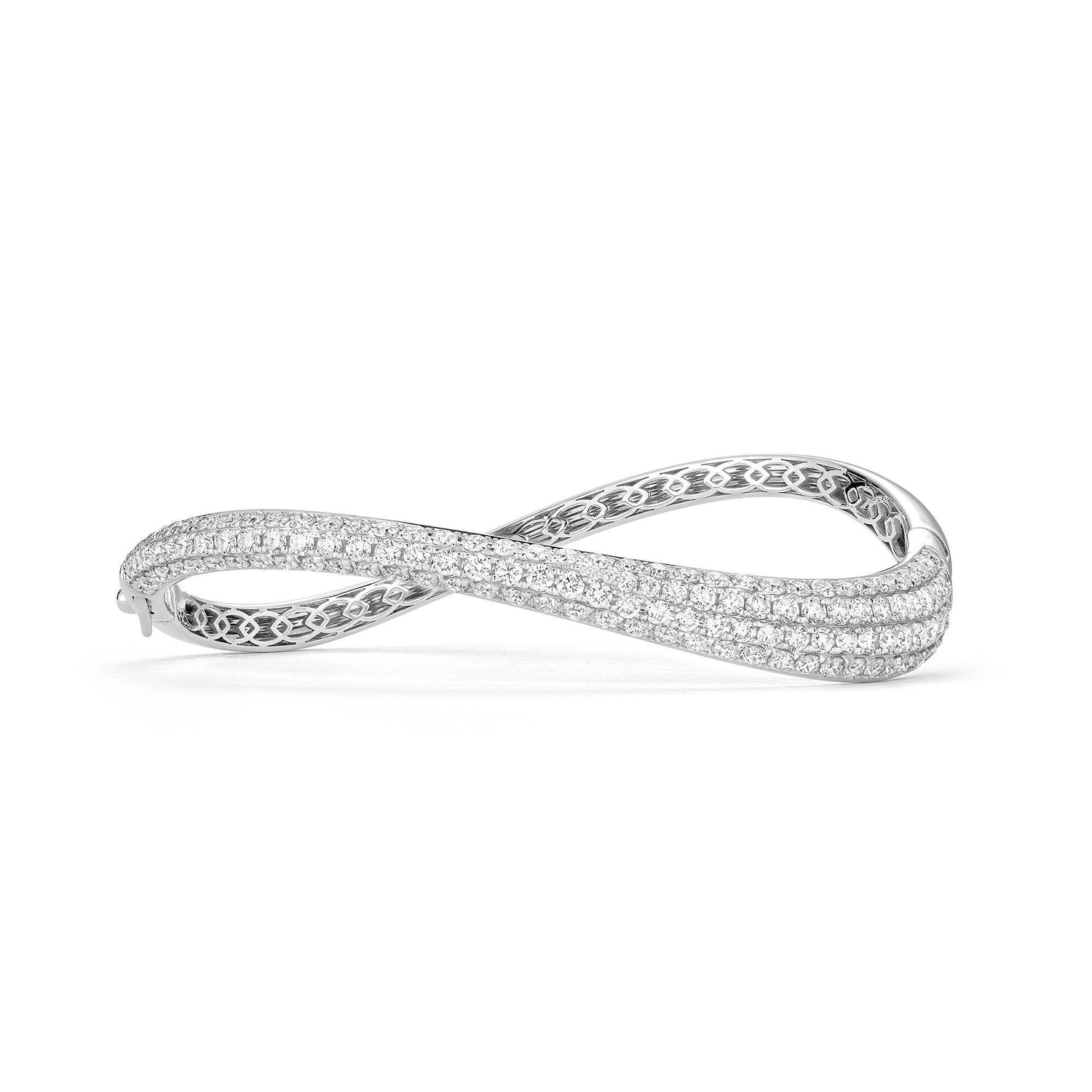 Asymmetric Curved Diamond Bangle - SEVDALIE